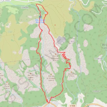 Les gorges de Colombières - retour sentier des Fleysses GPS track, route, trail