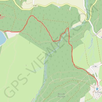 Lac de Servière - Pessade GPS track, route, trail