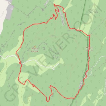 Pré de Cinq Sous - Beauregard Baret GPS track, route, trail