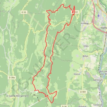 Plateau de Retord GPS track, route, trail