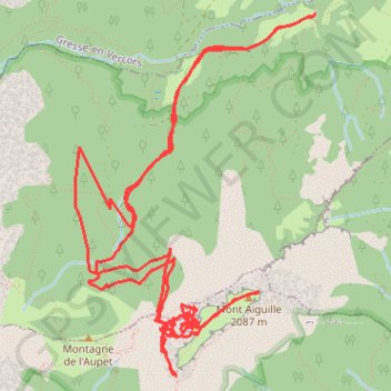 Vercors - mont Aiguille voie normale GPS track, route, trail