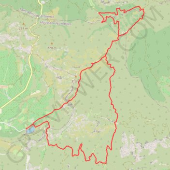 Les amants - Maussane-les-Alpilles GPS track, route, trail