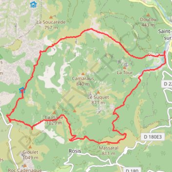 Caissenols GPS track, route, trail