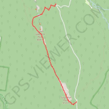 Sugarloaf Peak - South Jawbone Peak GPS track, route, trail