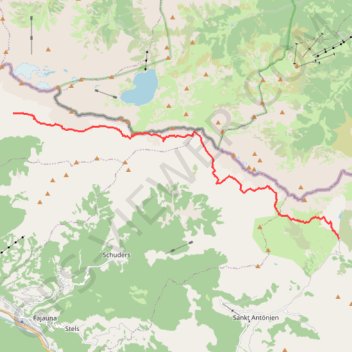 Via-Alpina R60-R61 - Schesaplanahutte - Partnum GPS track, route, trail