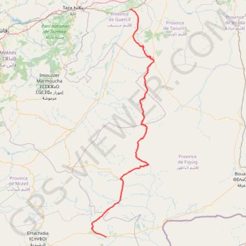 Boudnib - Guercif - 2016 (1) GPS track, route, trail