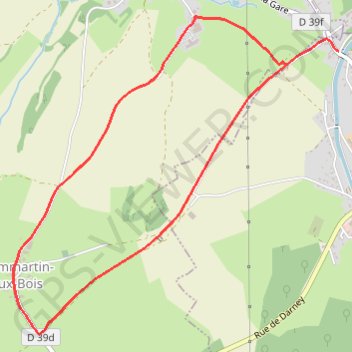 Circuit de Dommartin-aux-Bois GPS track, route, trail