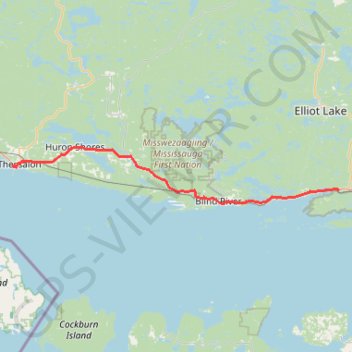 Thessalon - Spragge GPS track, route, trail