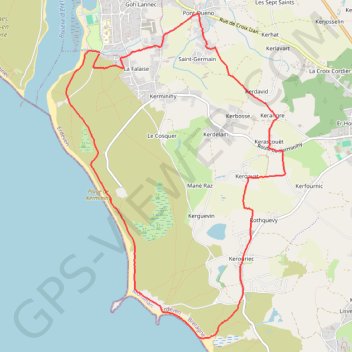 Bret Etel Kerminy 11km GPS track, route, trail