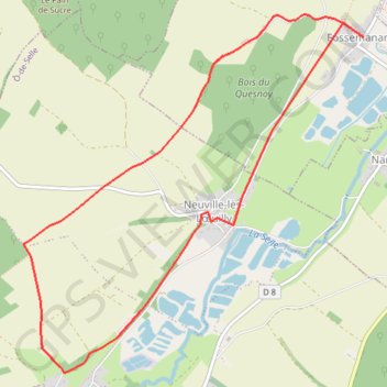 Le Bois du Quesnoy - Fossemanant GPS track, route, trail