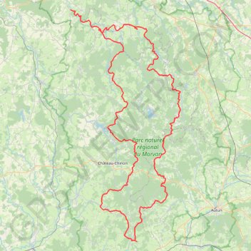 Le tour du Morvan GPS track, route, trail