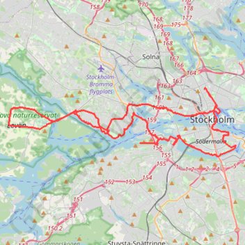 2.1 Drottningholm GPS track, route, trail