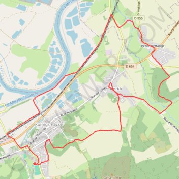 Koenigsmacker GPS track, route, trail