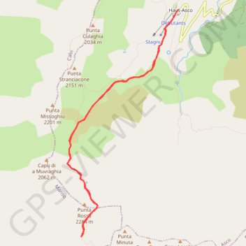 Asco - Cirque de la Solitude GPS track, route, trail