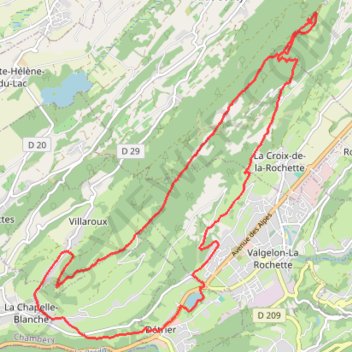 Les Tours de Montmayeur GPS track, route, trail