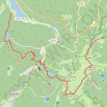 Longemer-Le Hohneck GPS track, route, trail
