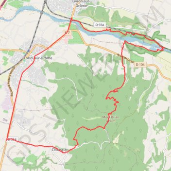 Cliousclat (26) GPS track, route, trail