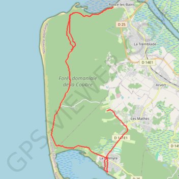 La Palmyre GPS track, route, trail