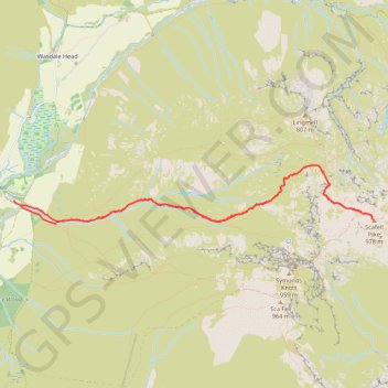 Scafell Pike GPS track, route, trail