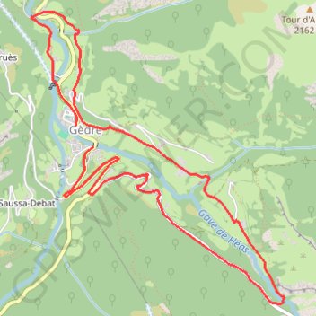 Gèdre 110 GPS track, route, trail