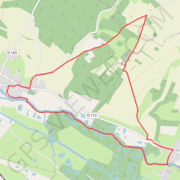 Les hauts de Pont-Rémy GPS track, route, trail