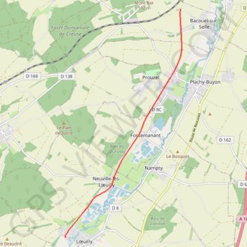 La coulée verte en Somme - Bacouel-sur-Selle GPS track, route, trail