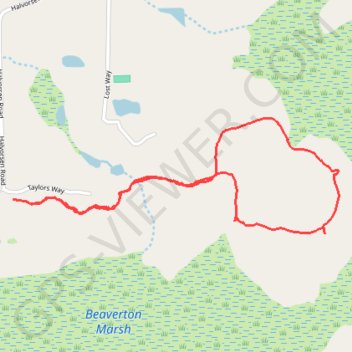 Beaverton Marsh Loop (San Juan Island) GPS track, route, trail
