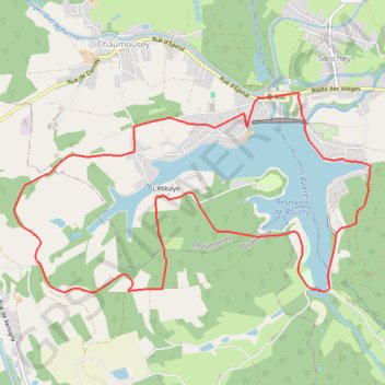 Chemins du Cœur des Vosges - Circuit de l'Abbaye GPS track, route, trail