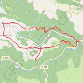 Le ravin de Quinsat - Montaigut-le-Blanc GPS track, route, trail