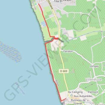 Variante levée Roque de T. GPS track, route, trail