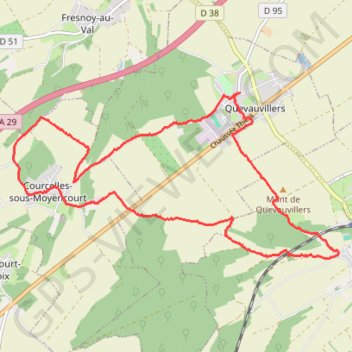 Quevauvillers (80) GPS track, route, trail