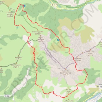 Valgaudemar - Tour du Grun de Saint-Maurice GPS track, route, trail