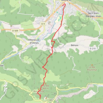 Le Chemin des Tisserands GPS track, route, trail