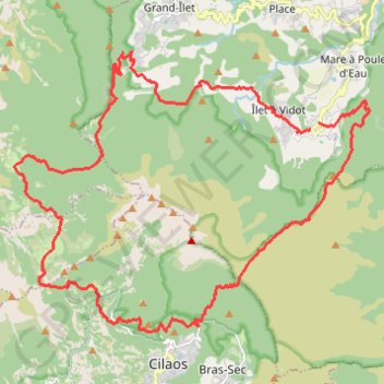 Tour du Piton des Neiges sur l'Île de la Réunion GPS track, route, trail