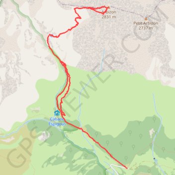 L'Arbizon - Aulon GPS track, route, trail