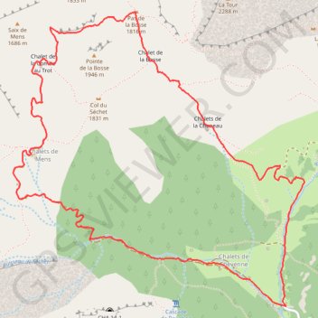 Tour du Sechet (74) GPS track, route, trail