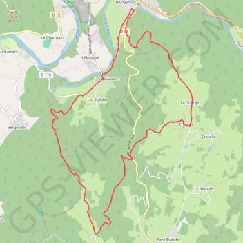 Les Moulinots - Argentat GPS track, route, trail