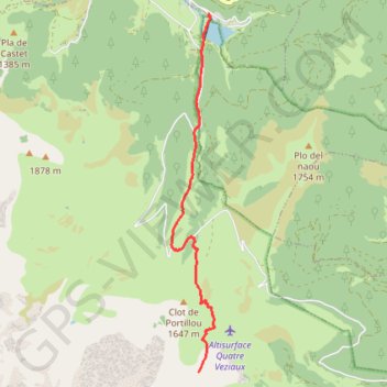 La Husse (secteur de Payolle dans les Hautes Pyrénées) GPS track, route, trail