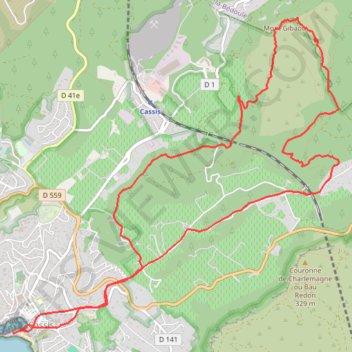 Défi Calendal de Cassis GPS track, route, trail