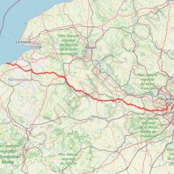 Nanterre - Cabourg GPS track, route, trail