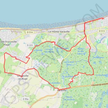 Rando Cabourg GPS track, route, trail