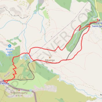 La Rhune en boucle depuis le Col de Saint-Ignace GPS track, route, trail