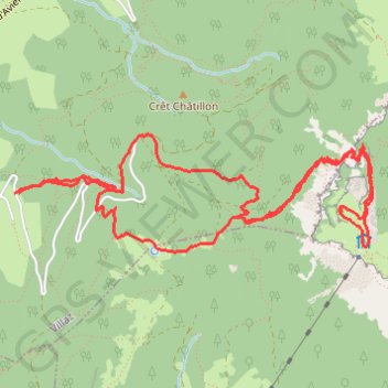 Tete de Parmelan par Grand Montoir GPS track, route, trail