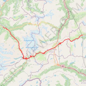 Meriringen-sedrun GPS track, route, trail