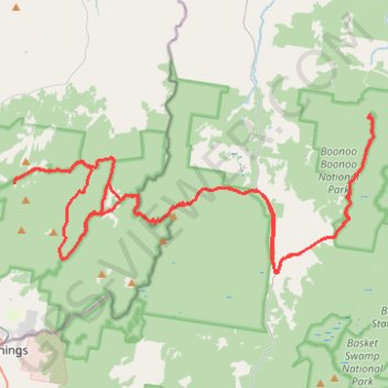 Boonoo Boonoo Falls GPS track, route, trail