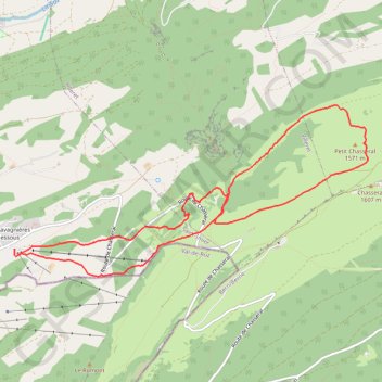 Ski de rando au Chasseral GPS track, route, trail