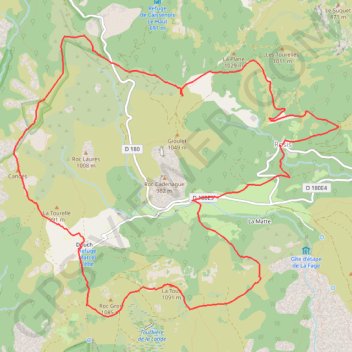 26-SEP-19 ROSIS - DOUCH - LE CAROUX GPS track, route, trail
