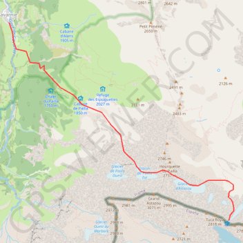 Brèche de Tuquerouye GPS track, route, trail