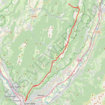 Une traversée de Chartreuse GPS track, route, trail