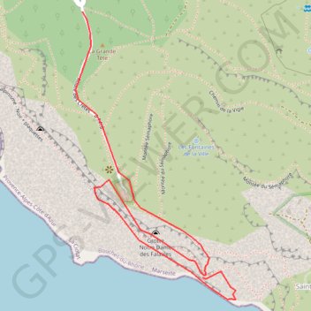 Cap Canaille - Imortelles/Grands Ducs GPS track, route, trail